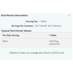 Biotin By myprotein 90 tab Biotin By myprotein 90 tab